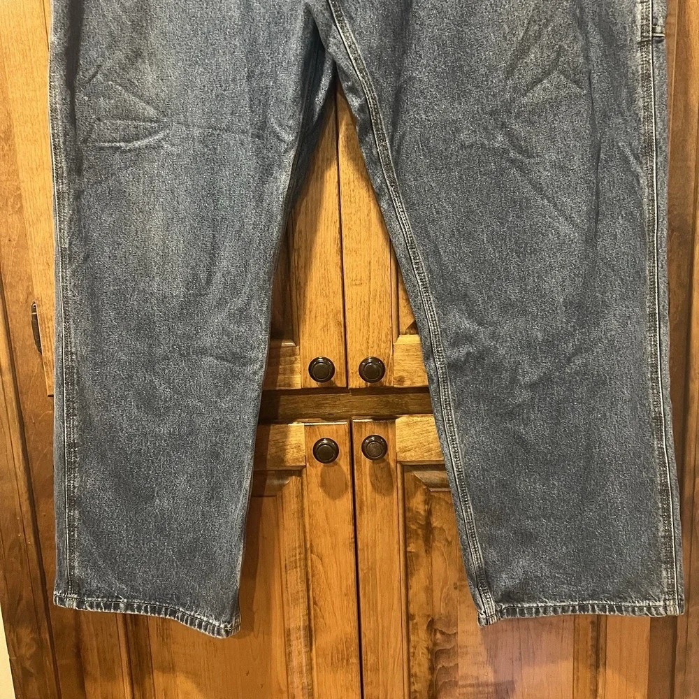 Carhartt Jeans Mens 44x32 Original Fit Carpenter‎ Baggy Medium Wash Denim Blue